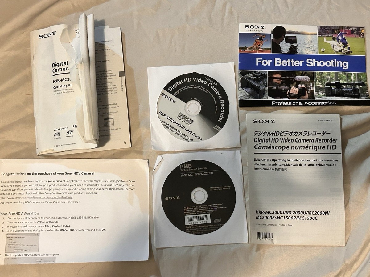 Sony HXR-MC2000U 64 GB Camcorder - Black for sale online | eBay