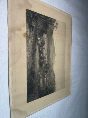 Antique Mount Washington Conway Engraving John F Kensett Print