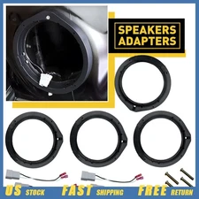 Car 4 Door Speaker Wire Harness Adapter Spacer Rings Fit Honda Accord 2010-2017