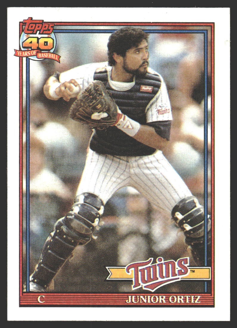 Junior Ortiz #72c 1991 Topps Minnesota Twins