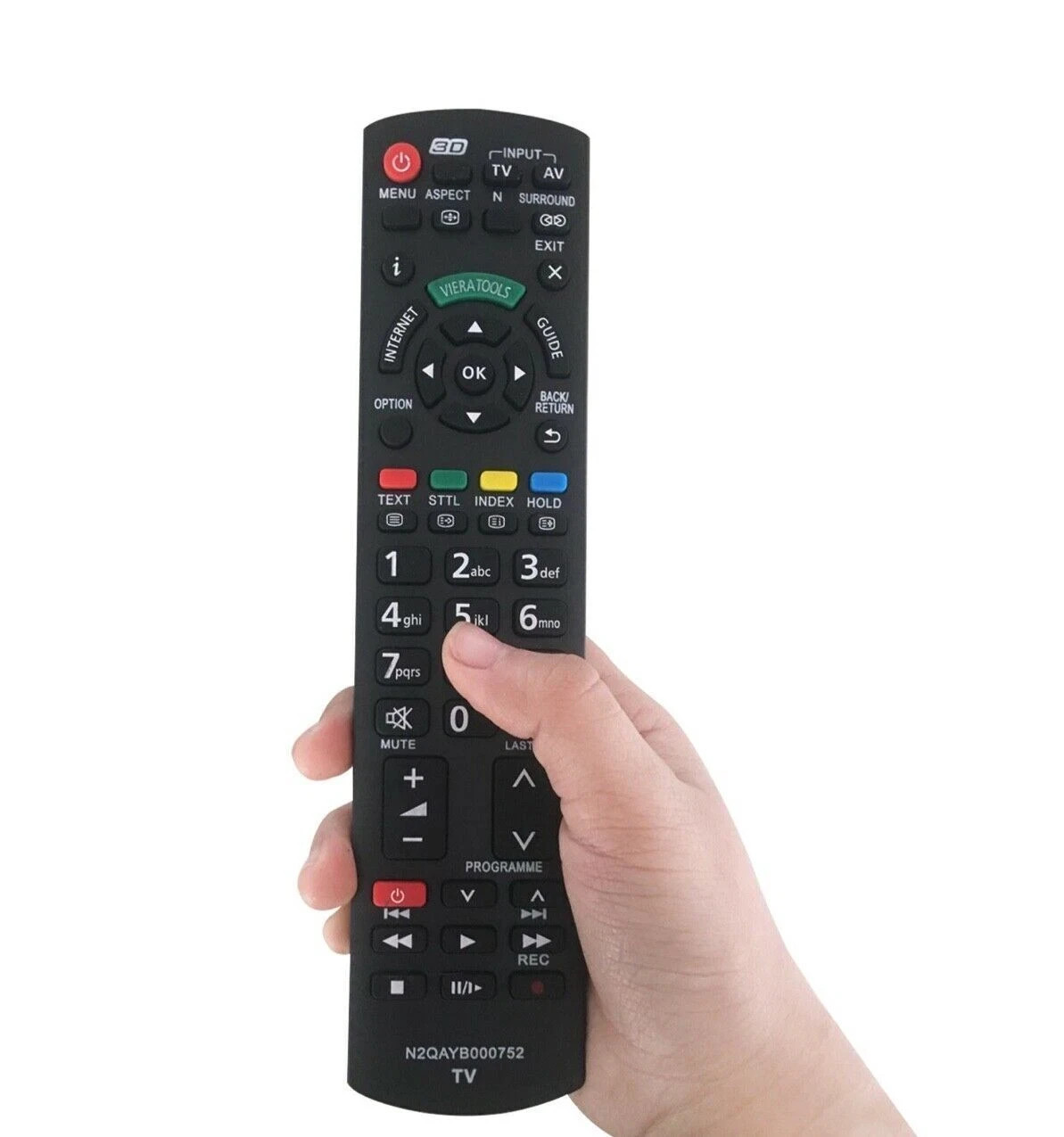 TELECOMANDO TV PANASONIC DI RICAMBIO N2QAYB000752 3D VIERA INTERNET SMART TV