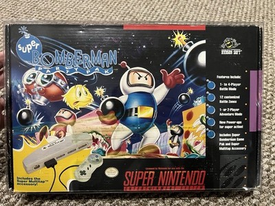 Super Bomberman Party Pak for Super Nintendo (SNES) CIB Complete See Pics