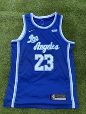 Nike LeBron James Los Angeles Lakers Swingman City Edition Blue Jersey 50