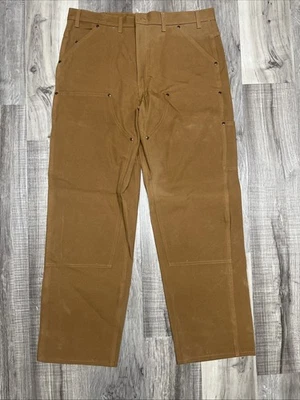Baileys Wild Ass Jeans Mens 38x32 Brown Canvas Double Knee Logger. EUC - Image 1 of 4