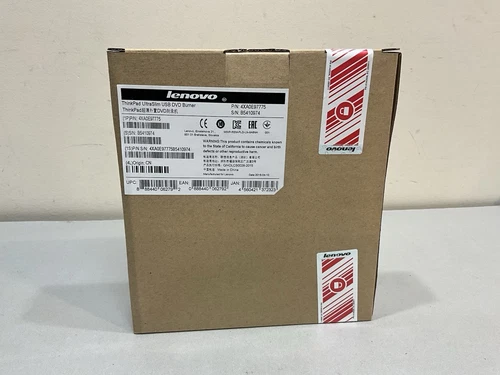 NEW Lenovo ThinkPad 4XA0E97775 Ultra Slim Portable External DVD Burner USB
