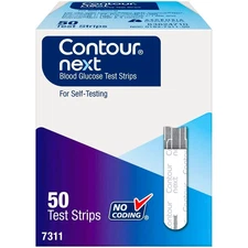 Contour Next Blood Glucose Test Strips – 50ct (Pack of 1) – 50 Total – Sealed