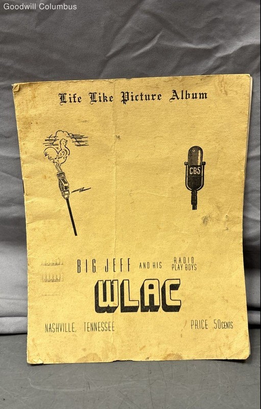 Vintage WLAC Nashville Big Jeff and his Radio Playboys Picture Album 1950s