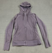 Athleta Triumph Sweatshirt Womens Size Medium Hoodie Full Zip Fleece Gym Running