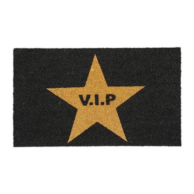 Fußmatte Türvorleger Pad Lifestyle V.I.P. Fußabstreifer Spruch Stern 45x75cm