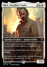 Rick, Steadfast Leader Borderless Style Card For EDH and Playtest