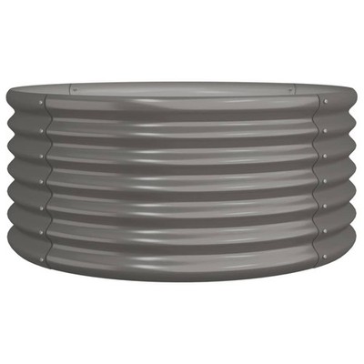 Garden Planter Flower Box Patio Pot Raised Bed Powder-coated Steel vidaXL