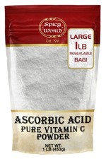 Ascorbic Acid 1 LB Bulk Bag - Pure Vitamin C Powder - 100 Pure, Food Grade