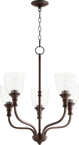 Quorum International 6811-5-1 Richmond 5 Light 24"W Chandelier - Bronze