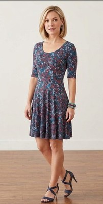 LuLaRoe Floral Fit and Flare Dress Size 2