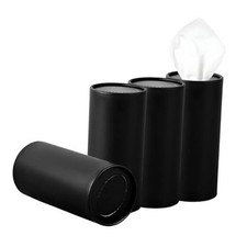 4PCS Car Tissue Holder, Car Cup Holder Travel Tissue Tube Box Container Black