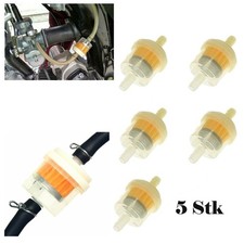 5 X Universal Kraftstofffilter 6mm Benzinfilter Filter Motorrad Roller Auto KFZ