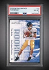 TOM BRADY 2000 SKYBOX IMPACT ROOKIE #27 PATRIOTS PSA 8