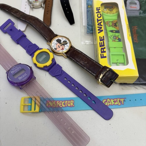 Untested Vintage Lot Kids Character Watches - Mickey Hersheys Muppets Promo - Picture 6 of 8