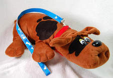Vintage 1985 Large Pound Puppies Brown w/ Spots Tonka 17 Plush Toy with collar