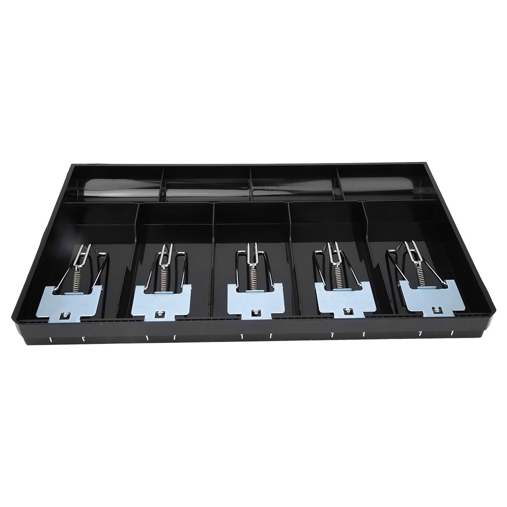Tray W/Metal Clip Cash Drawer Register Insert Tray Currency Storage Box☜