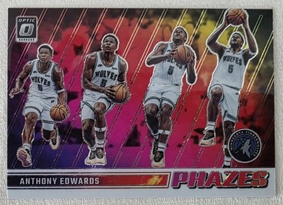 Anthony Edwards Phazes SSP Case Hit Timberwolves Rare 2023-24 Donruss Optic MIN
