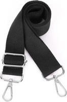 UmhäNgetasche Schultergurt Verstellbar Schwarz 3,8Cm Breit Canvas Taschengurt