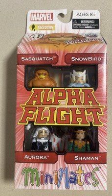 Marvel Minimates Alpha Flight  Exclusive Sasquatch Snowbird Aurora Shaman