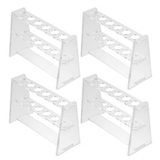 4 PCS Test Vial Organizer Tube Storage Rack Cylinder Display Racks Sample
