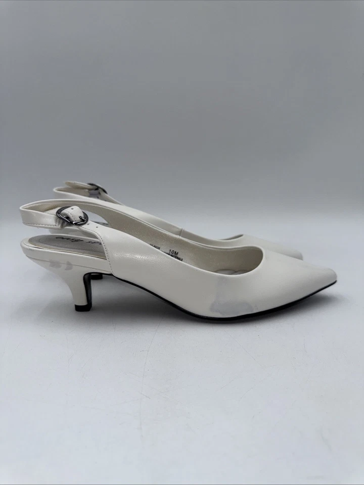 Tacones Faye para mujer Easy Street blancos talla 10 M Foto 3 de 4