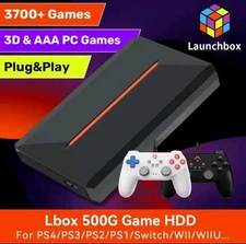 500GB Retro Video Games Hard Drive Console Disc With 3700+ Games For PC Laptop 