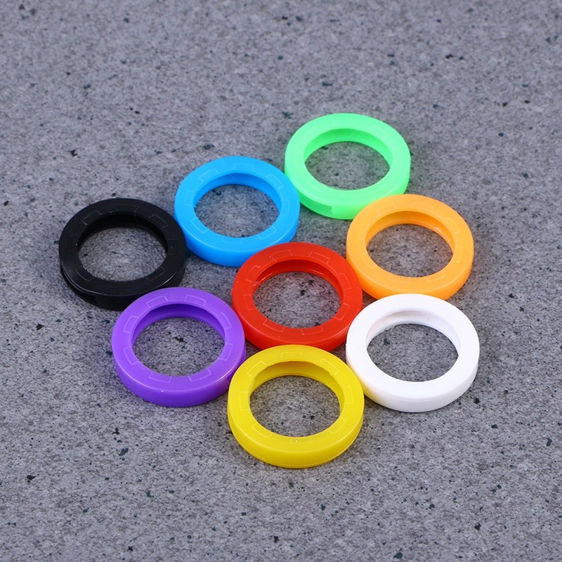 50Pcs Silicone Key Covers Colorful Key Hats Elastic Key Caps Colored Key Sleeve
