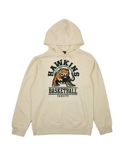Men's Stranger Things Hawkins Varsity Tigers Off White Graphic Hoodie