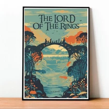 Lord of the Rings Poster – Fellowship of the Ring Vintage Art Print