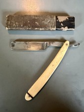 Antique J R Torrey Worcester Mass Straight Razor Case Damascus Vintage