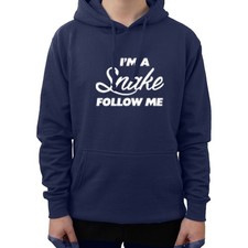 Funny I Am a Snake Follow Me Hoodie Sarcastic Gaming Geek Unisex Kids Adults
