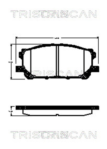 Bremsbelagsatz Scheibenbremse Triscan 8110 13074 FüR Lexus Rx 300 MCU35_ MCU35R-image
