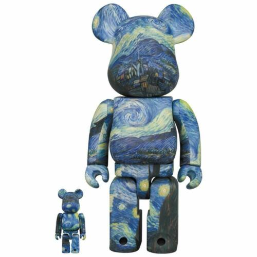 BE@RBRICK Medicom toy bearbrick Vincent van Gogh The Starry Night 100% &  400% | eBay