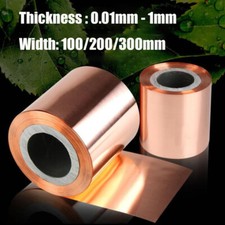 Copper Sheet Strip 0.01-1mm Thick 100/200/300mm Width Flexible Pure Copper Plate
