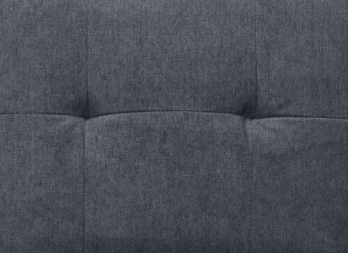 Grey Oslo Fabric Sofa 2 Seater - compact sofa FREE, QUICK & EASY DELIVERY - Picture 5 of 8