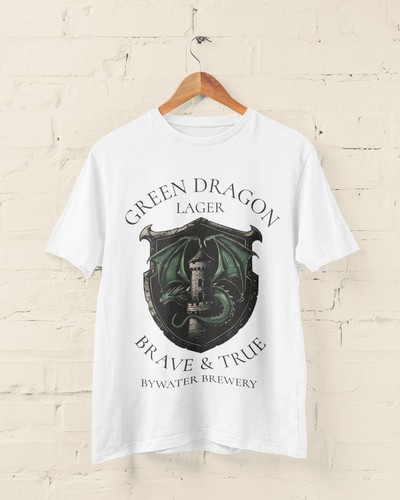 Camiseta Green Dragon Lager Brave and True Bywater Brewery Anillos del Señor - Imagen 5 de 9