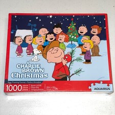 NEW A Charlie Brown Christmas Schulz 1000 Piece Jigsaw Puzzle by Aquarius SEALED
