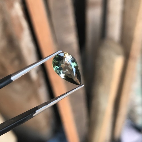 2 Carat Natural Cut Top Pc Tri Color Tourmaline Loose Gemstone From Afghanistan - Picture 11 of 14