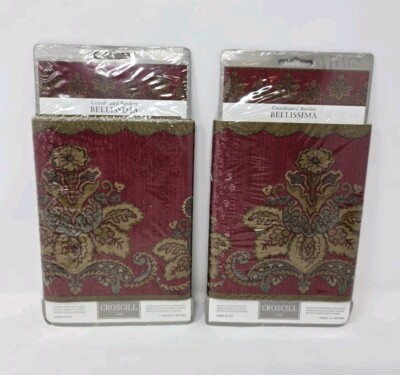 CROSCILL BELLISSIMA Coordinated Border Wallpaper-2 Packs-10 Yards (30 Ft.) Total