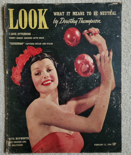 RARE Look Magazine February 27, 1940 Superman VS. Hitler & Stalin Comic WWII - Picture 4 of 9