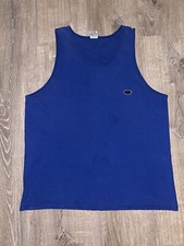 Vintage 2000 Speedo Tank Made In USA Navy Men  s XL