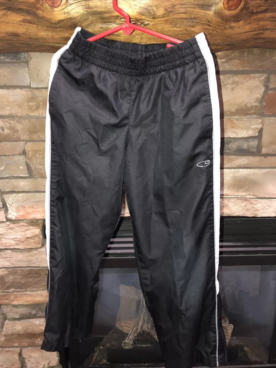 Champion Sweatpants Boys S Black Jogging Pants C9 Pockets Zippered Ankle