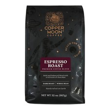 Copper Moon Espresso Roast Whole Bean Coffee 2 lb. - 4/Pieces WS-110CMWBESPRO