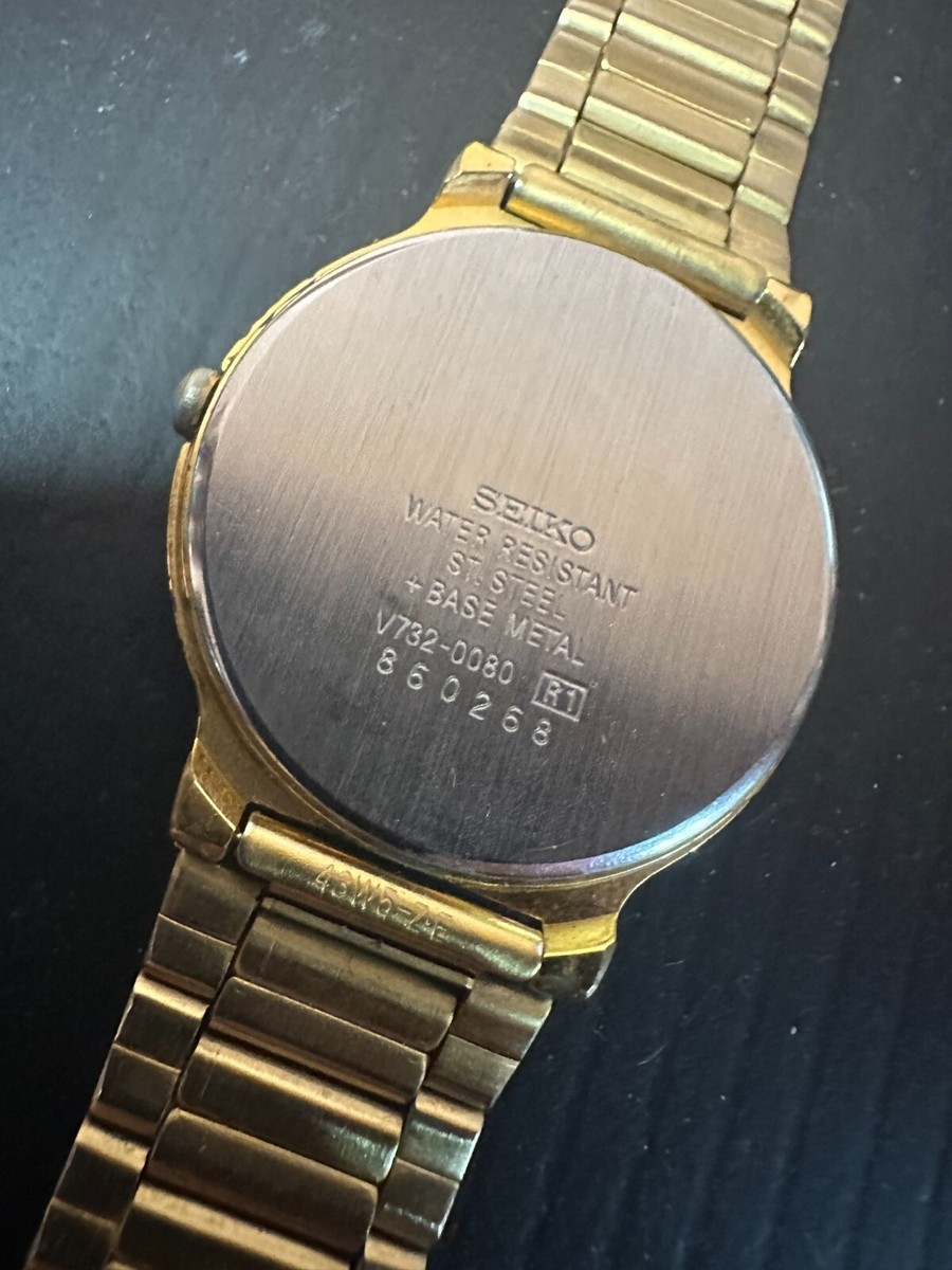 Seiko V732-0080 date Wrist Watch | eBay Seiko V732-0080 date Wrist Watch | eBay