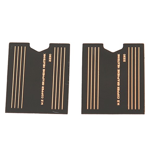 2x 2230 SSD Heatsink 0.15mm Brass Graphene 2230 SSD Thermal Cooling Pad For Lap - Afbeelding 14 van 23