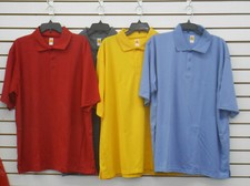 Men's A Assorted Color's Jersey Knit Short Sleeved Polo Shirt Sizes X Sm. - 5XL